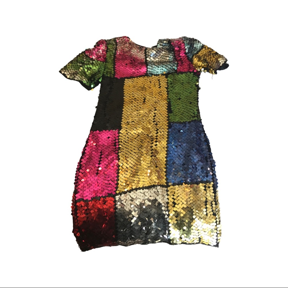 Multicolored sequin dress or top